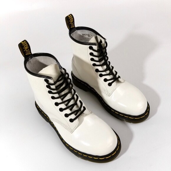 Dr. Martens 1460 Smooth Leather Lace Up Boots 90s Y2k Grunge Streetwear Workwear - Picture 8 of 12